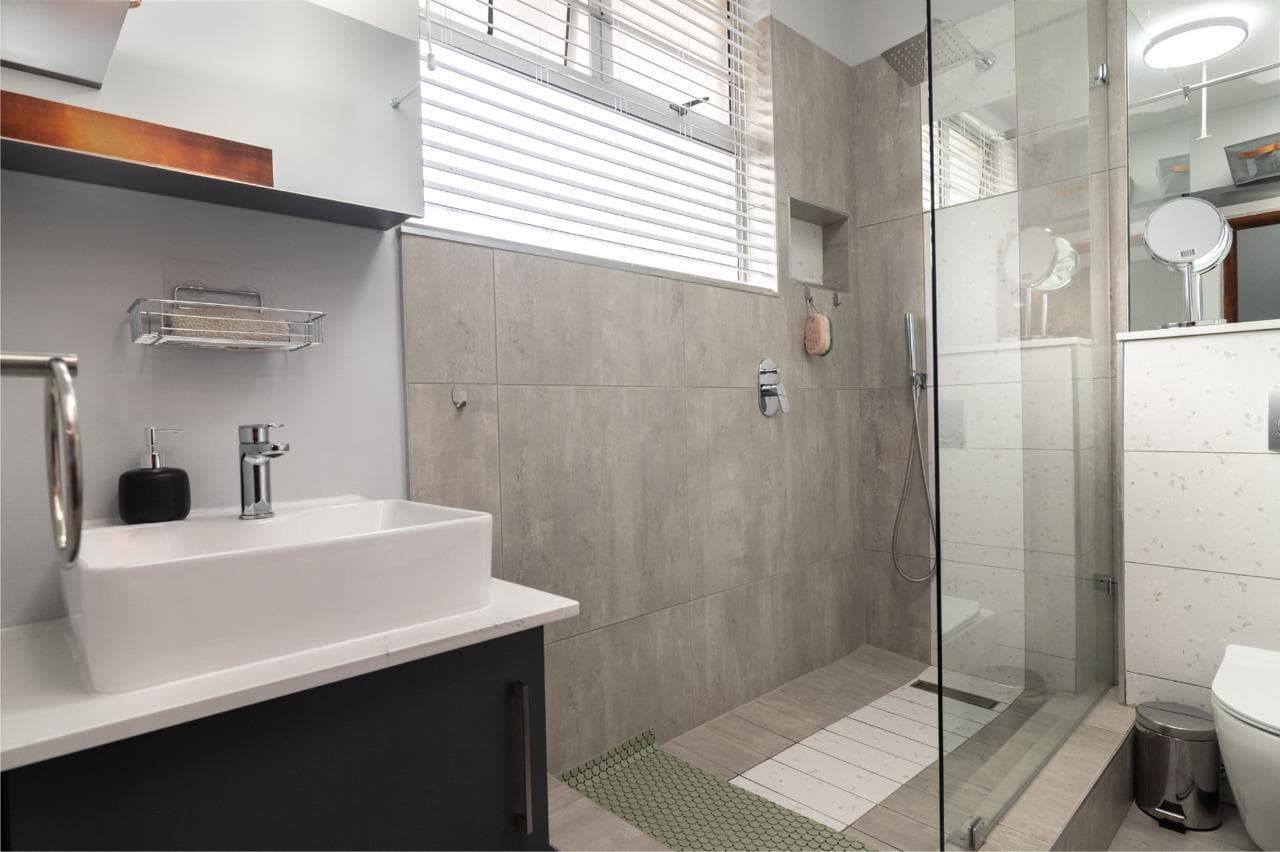 Fully equipped kitchen and dining area with ocean views